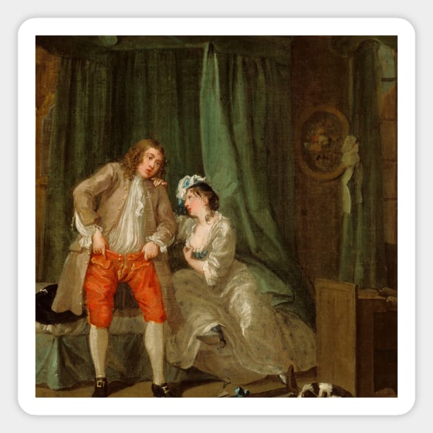 After by William Hogarth Magnet by Classic Art Stall